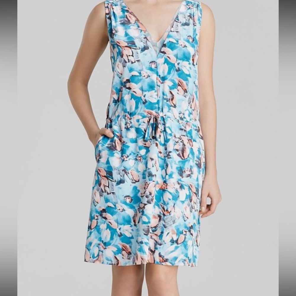 Rebecca Taylor blue silk dress
